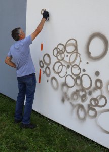 Pierwsze barwy muralu „Wisła domem dla kultur świata” już na ścianie!